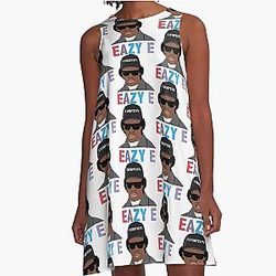 Eazy E illustration A Line Dress