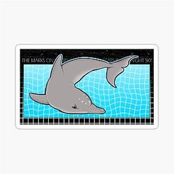 Ecco the Dolphin - Marks like the Night Sky Sticker