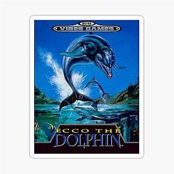 Ecco the Dolphin - Retro Video Game Sticker