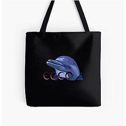 Ecco the Dolphin Genesis All Over Print Tote Bag