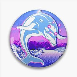 Ecco The Dolphin - Cover Graphic Pin
