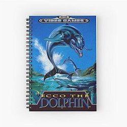 Ecco the Dolphin Retro Video Games Spiral Notebook