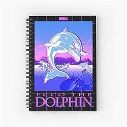 Ecco The Dolphin - Spiral Notebook