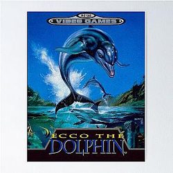 Ecco the Dolphin - Retro Games Poster