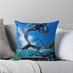 Ecco the Dolphin Retro Video Games Throw Pillow