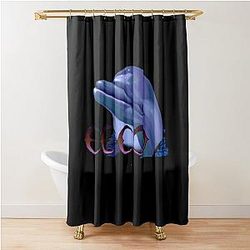 Ecco the Dolphin Genesis Shower Curtain