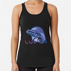 Ecco the Dolphin Racerback Tank Top