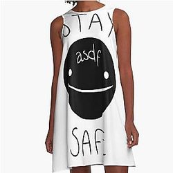 Eddsworld Stay Safe A-Line Dress
