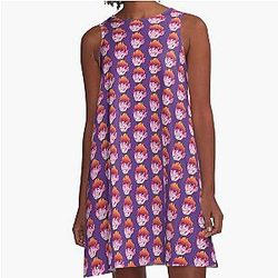 Eddsworld Matt Design A-Line Dress