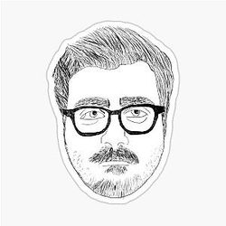 Eddy Burback Police Sketch Sticker
