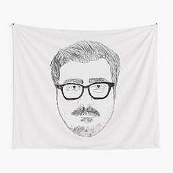 Eddy Burback Police Sketch Tapestry