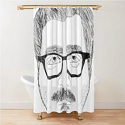 Eddy Burback Police Sketch Shower Curtain