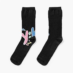 Eddy Burbank Yikes Logo Socks