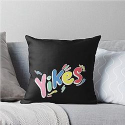 Eddy Burbank Merch Yikes Logo Throw Pillow
