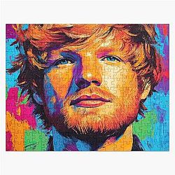 Ed Sheeran in abstract expressionist style Jigsaw Puzzle
