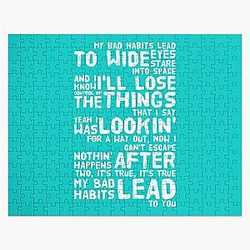 Ed Sheeran Bad Habits Pullover Hoodie Jigsaw Puzzle