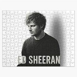 Ed Sheeran Portrait – Black White Shirt Jigsaw Puzzle