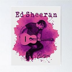 Ed Sheeran Tour Fan Art Poster