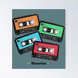 Ed Sheeran Album Collection Cassette Tapes Poster