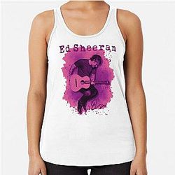 Ed Sheeran Loop Tour Fan Art Racerback Tank