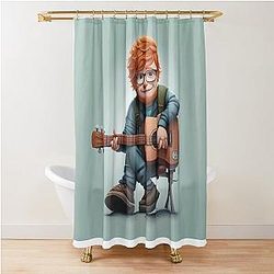 Ed Sheeran Art Shower Curtain
