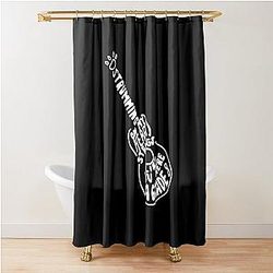 Grade 8 by Ed Sheeran Black Shower Curtain