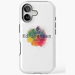 Ed Sheeran Music Lover Graphic Concert Souvenir Pop Culture Fan Apparel Tour Merchandise iPhone Tough Case