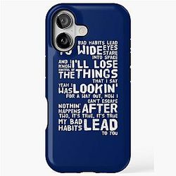 Ed Sheeran Bad Habits Lyrics Pullover Hoodie iPhone Case