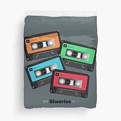 Ed Sheeran Album Collection Cassette Tapes Duvet Cover