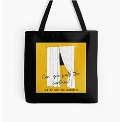 Curtains Ed Sheeran Subtract Over Print Tote Bag