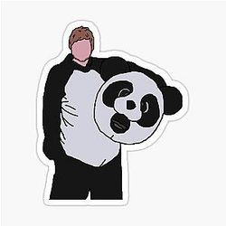 Ed Sheeran panda sticker