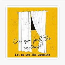 Curtains - Ed Sheeran Subtract sticker