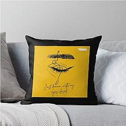 Eyes Closed Ed Sheeran Throw Pillow