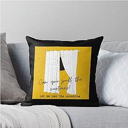Curtains Ed Sheeran Throw Pillow