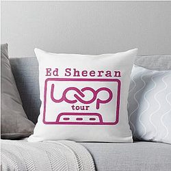 Ed Sheeran Loop Tour Fan Art Throw Pillow