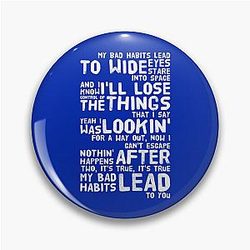 Ed Sheeran Bad Habits Pin