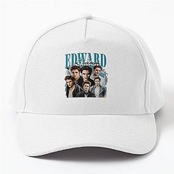 Limited edition Edward Cullen graphic unisex retro t-shirt for women and men baseball cap gift.