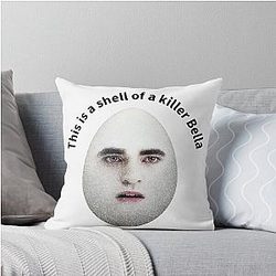 Funny Edward Cullen is the skin of a killer Bella Meme Throw Pillow
