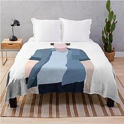 Edward Cullen Vector Drawing Throw Blanket