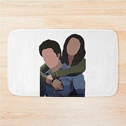 Edward Cullen and Bella Swan Vector Drawing Bath Mat