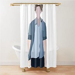 Edward Cullen Vector Drawing Shower Curtain