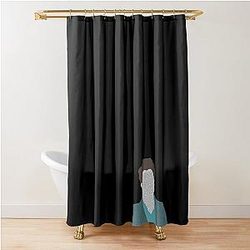 Edward Cullen diamond mask shower curtain