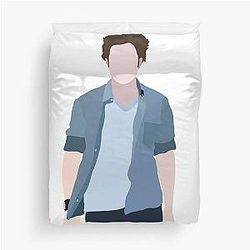 Edward Cullen Vector Drawing Duvet Cover