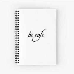 Be Safe with Edward Cullen Spiral Notebook