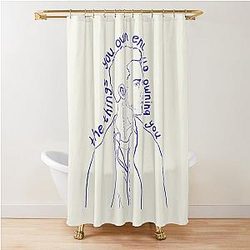 Edward Norton Line Art Shower Curtain