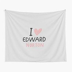 I Love Edward Norton Tapestry