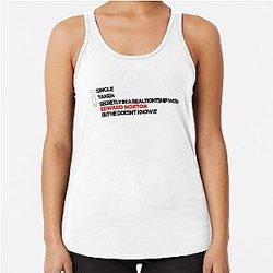 Secretly in a Relationship with Edward Norton Racerback Tank Top