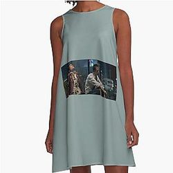 Fight Club photo with Brad Pitt Eduardo Norton A-Line Dress