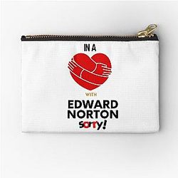 In a relationship with Edward Norton Sorry zipper pouch