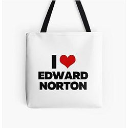 I Love Edward Norton Tote Bag